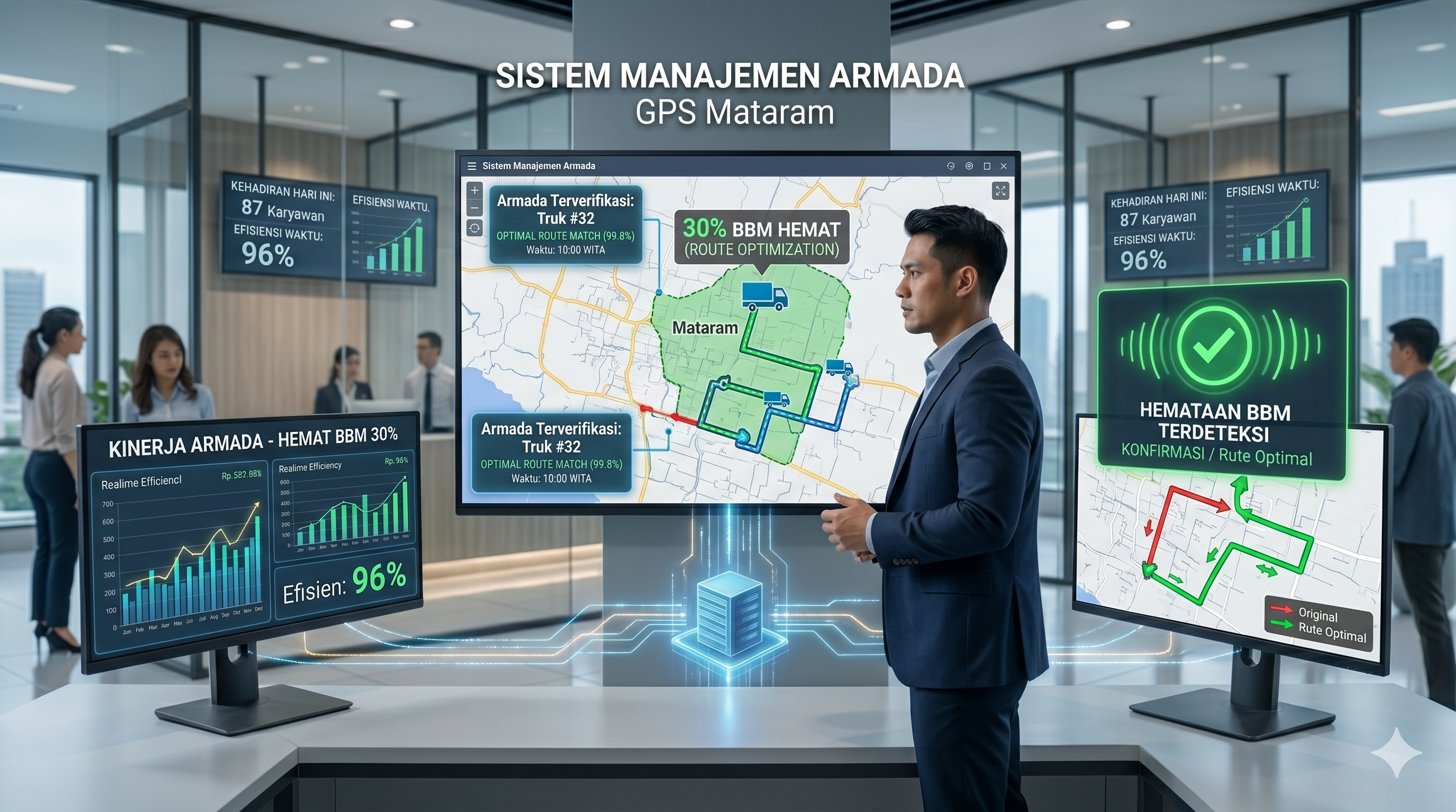 Hemat BBM dengan GPS Tracking Fleet Management